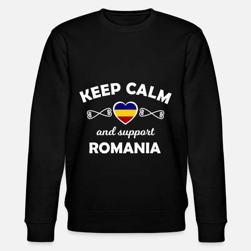 Die Fans aus Rumänien - Stanley/Stella Unisex Bio-Sweatshirt CHANGER - Schwarz