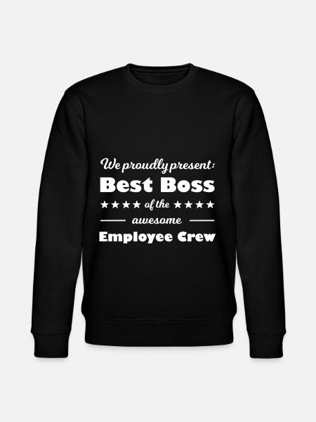 My best boss - Stanley/Stella CHANGER Unisex Organic Sweatshirt - black