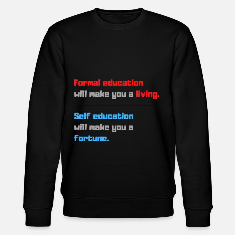 Citations Citation éducative - Sweat bio CHANGER Stanley/Stella Unisexe - noir