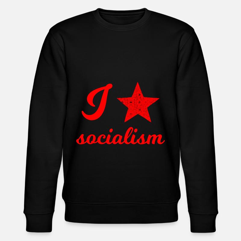 Ich liebe Sozialismus - Stanley/Stella Unisex Bio-Sweatshirt CHANGER - Schwarz