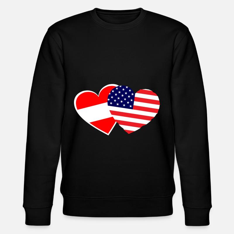 Dear USA and Austria, - Stanley/Stella CHANGER Unisex Organic Sweatshirt - black