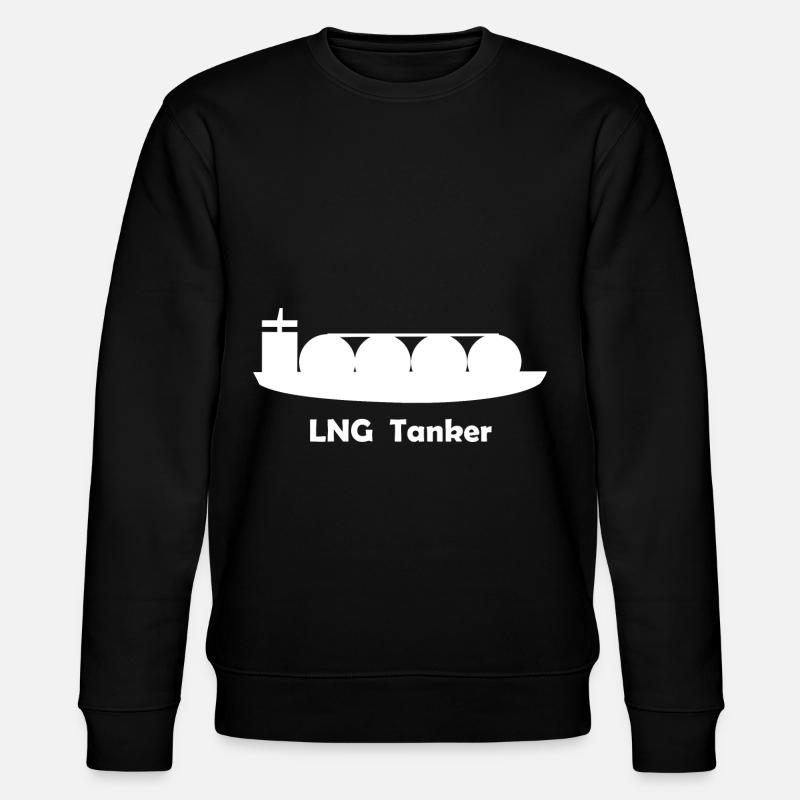 Der LNG Tanker - Stanley/Stella Unisex Bio-Sweatshirt CHANGER  - Schwarz