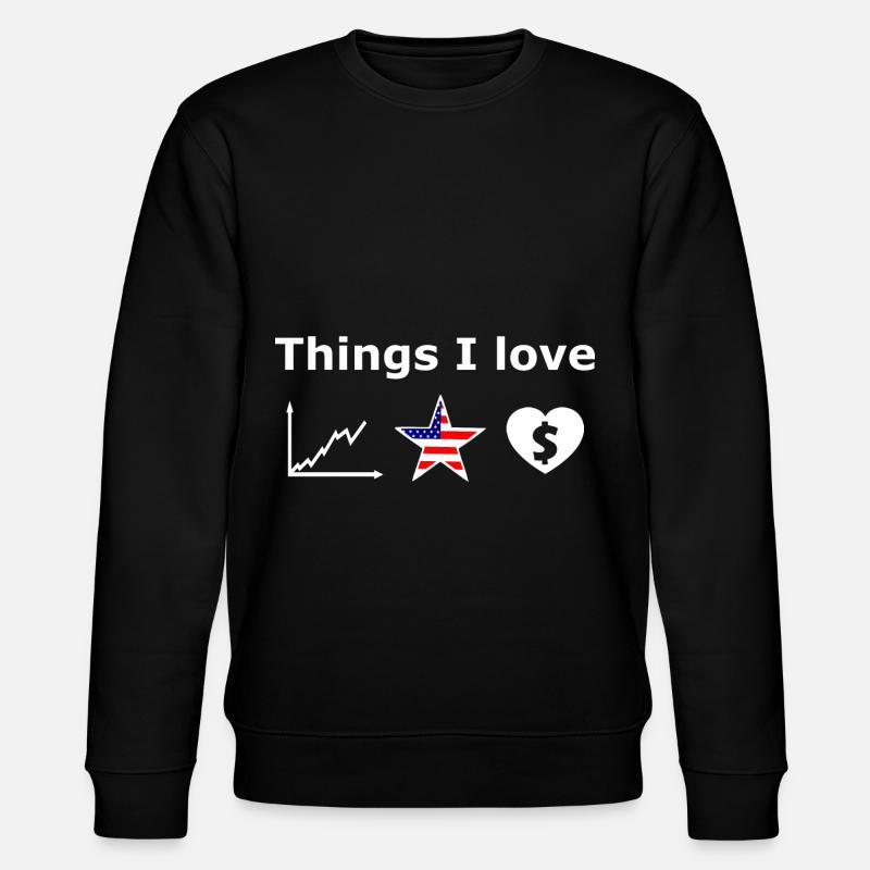 Der Börsen Millionär - Stanley/Stella Unisex Bio-Sweatshirt CHANGER  - Schwarz