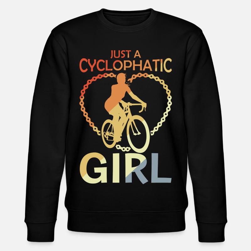 Fahrrad Mädchen - Stanley/Stella Unisex Bio-Sweatshirt CHANGER  - Schwarz