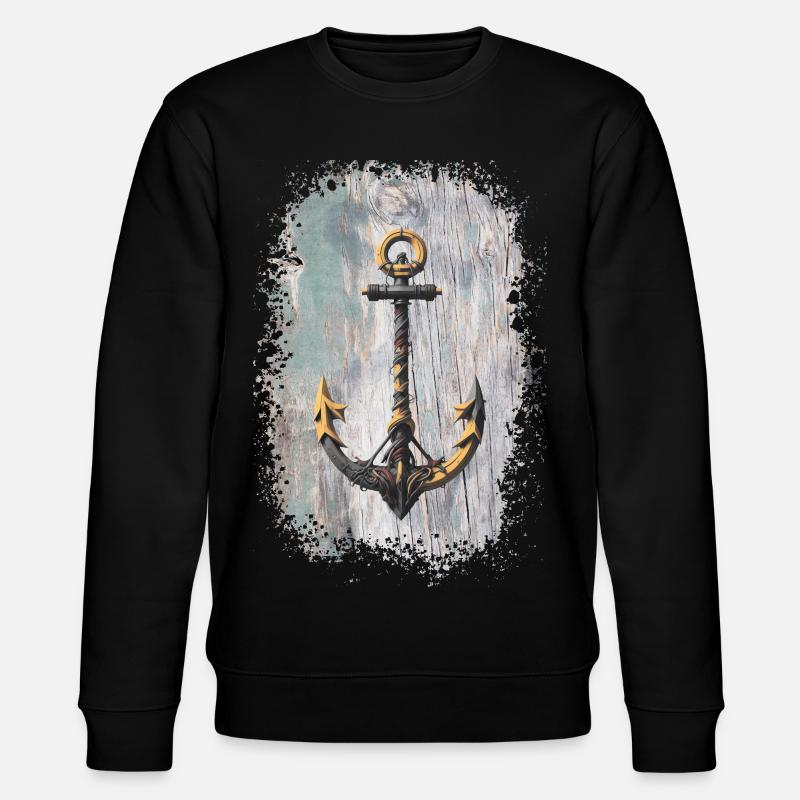 Anker Tattoo Seilkunst - Stanley/Stella Unisex Bio-Sweatshirt CHANGER  - Schwarz