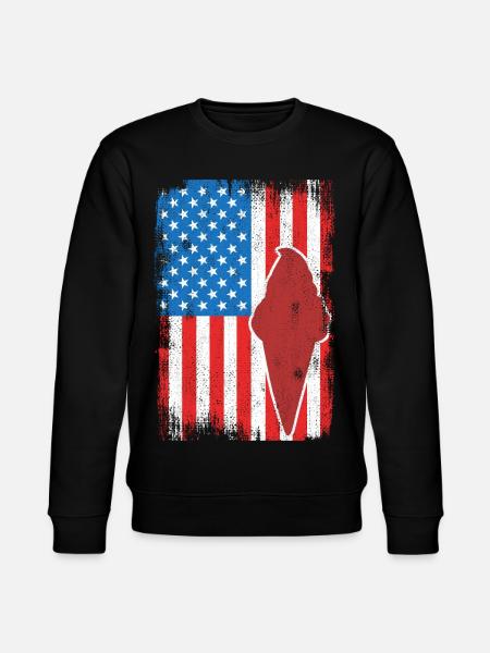 Eiscreme 4. Juli USA - Stanley/Stella Unisex Bio-Sweatshirt CHANGER  - Schwarz