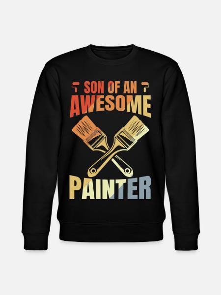 Son of a great painter - Stanley/Stella CHANGER Unisex Organic Sweatshirt - black