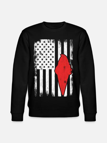 USA Ice Cream - Stanley/Stella CHANGER Unisex Organic Sweatshirt - black