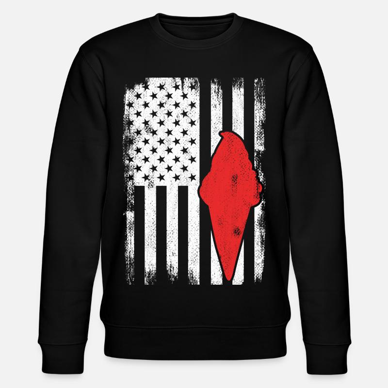 USA Ice Cream - Stanley/Stella CHANGER Unisex Organic Sweatshirt - black