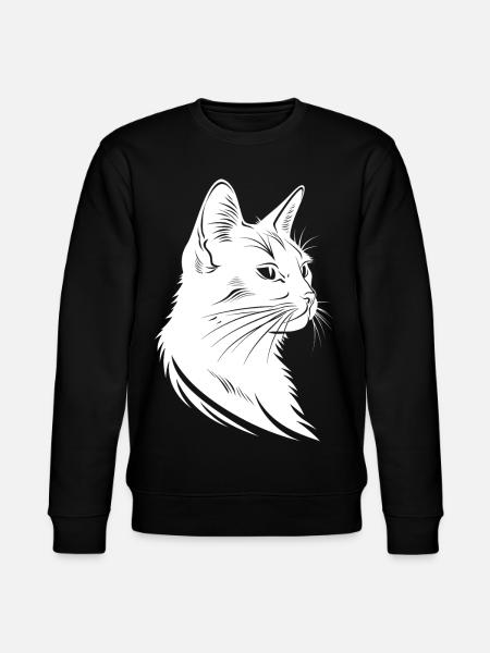 Cat Sketch - Stanley/Stella CHANGER Unisex Organic Sweatshirt - black