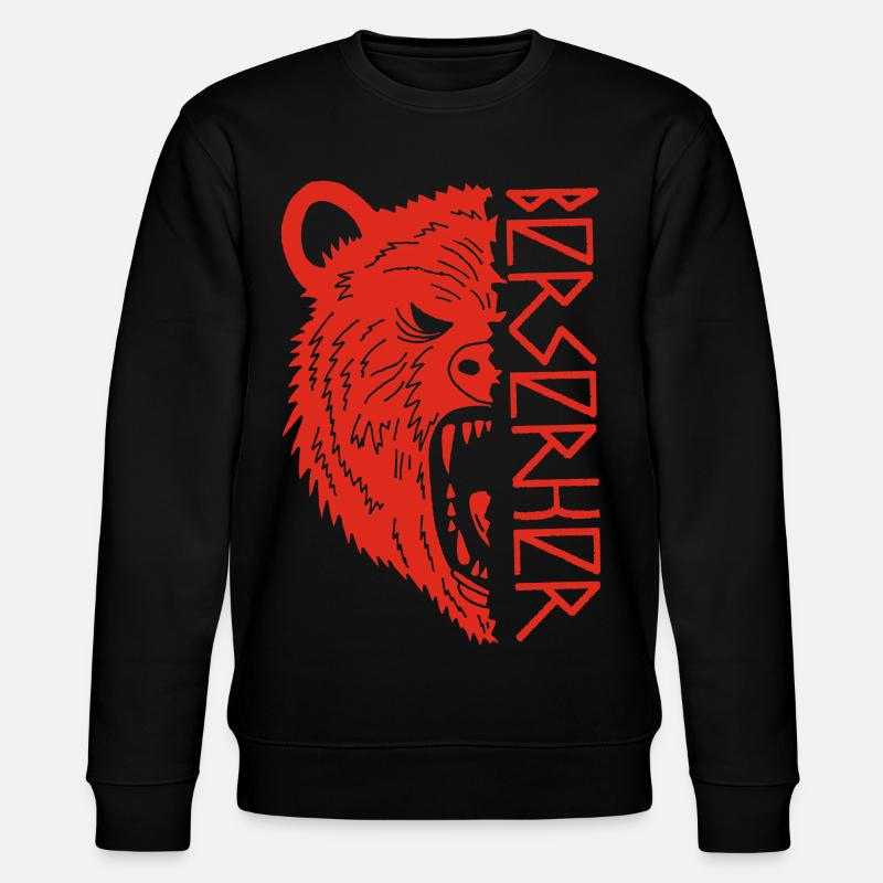 Guerrier ours rouge - Sweat bio CHANGER Stanley/Stella Unisexe - noir