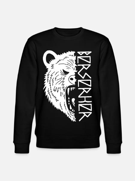 Polar Bear Warrior - Stanley/Stella CHANGER Unisex Organic Sweatshirt - black