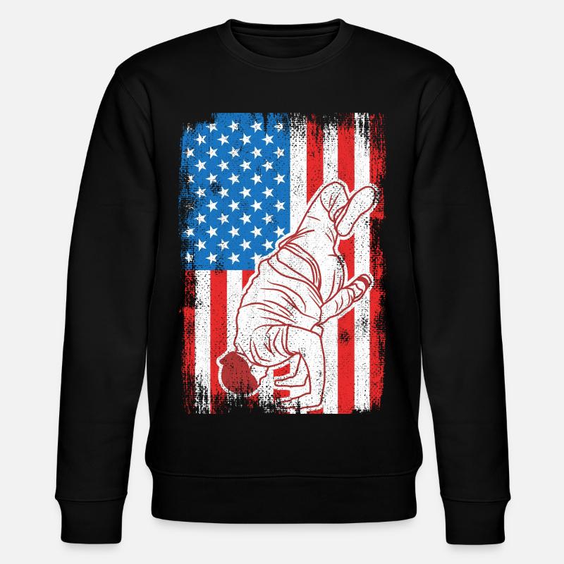 4. Juli USA Breakdance - Stanley/Stella Unisex Bio-Sweatshirt CHANGER  - Schwarz