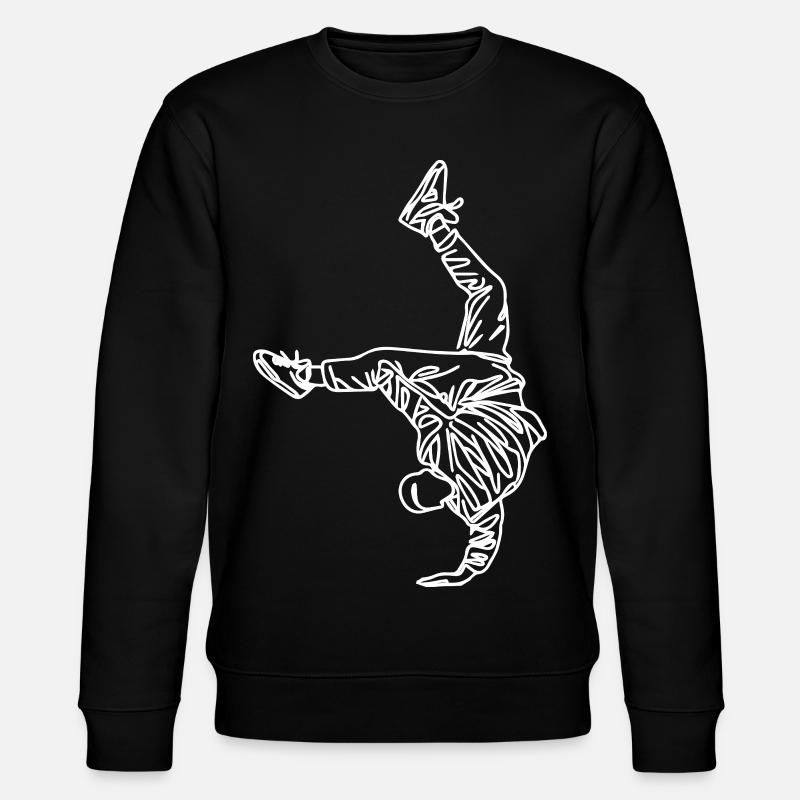 Breakdancer Skizze - Stanley/Stella Unisex Bio-Sweatshirt CHANGER  - Schwarz