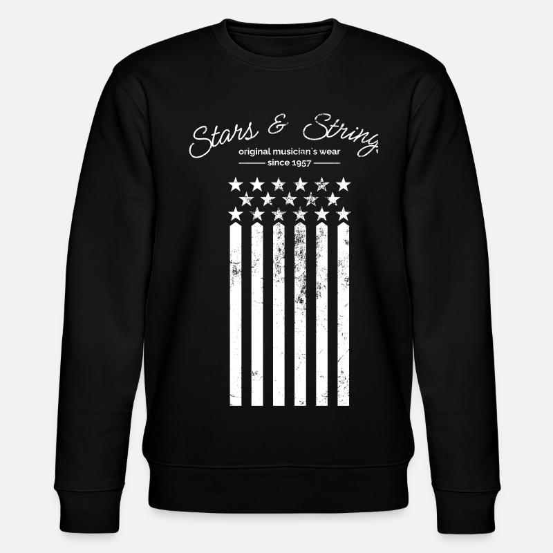 Stars and Strings - Stanley/Stella Unisex Bio-Sweatshirt CHANGER  - Schwarz