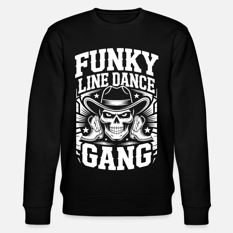 Funky Line Dance Gang - Stanley/Stella Unisex Bio-Sweatshirt CHANGER  - Schwarz
