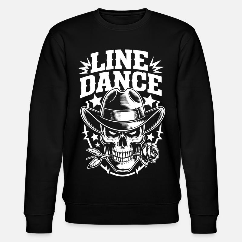 Cowboy en Ligne de Crâne - Sweat bio CHANGER Stanley/Stella Unisexe - noir
