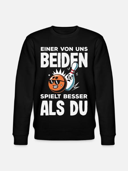 Einer Spielt Besser Bowling - Stanley/Stella Unisex Bio-Sweatshirt CHANGER - Schwarz