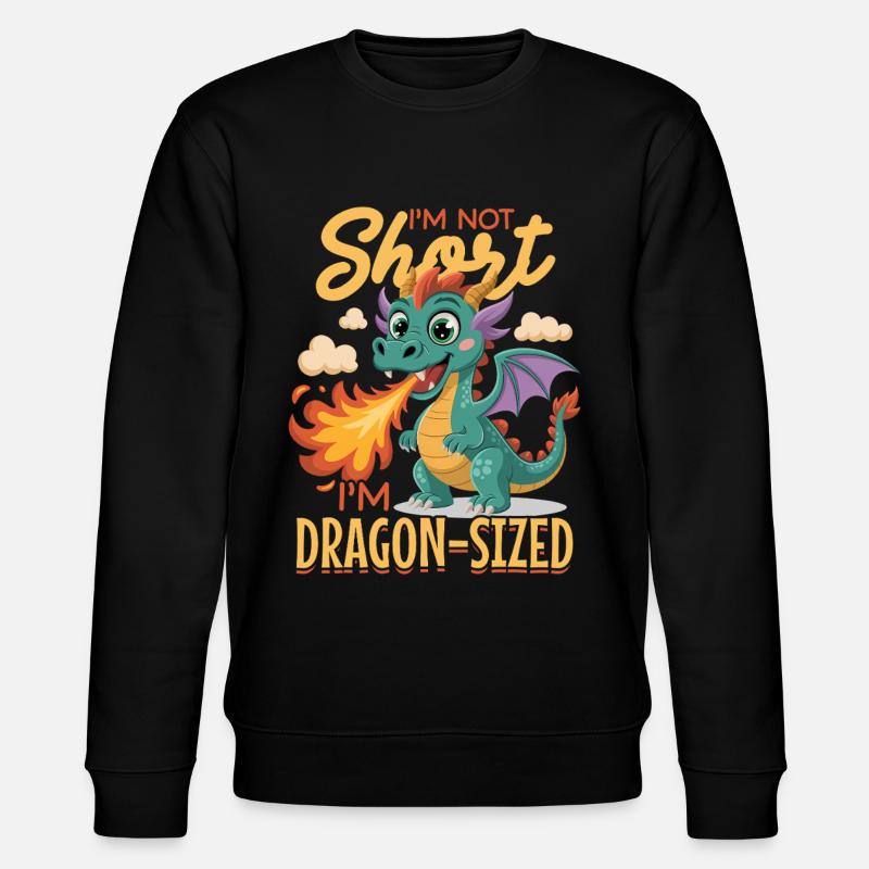 Fantasy Dragon Mythical Creatures - Stanley/Stella CHANGER Unisex Organic Sweatshirt - black