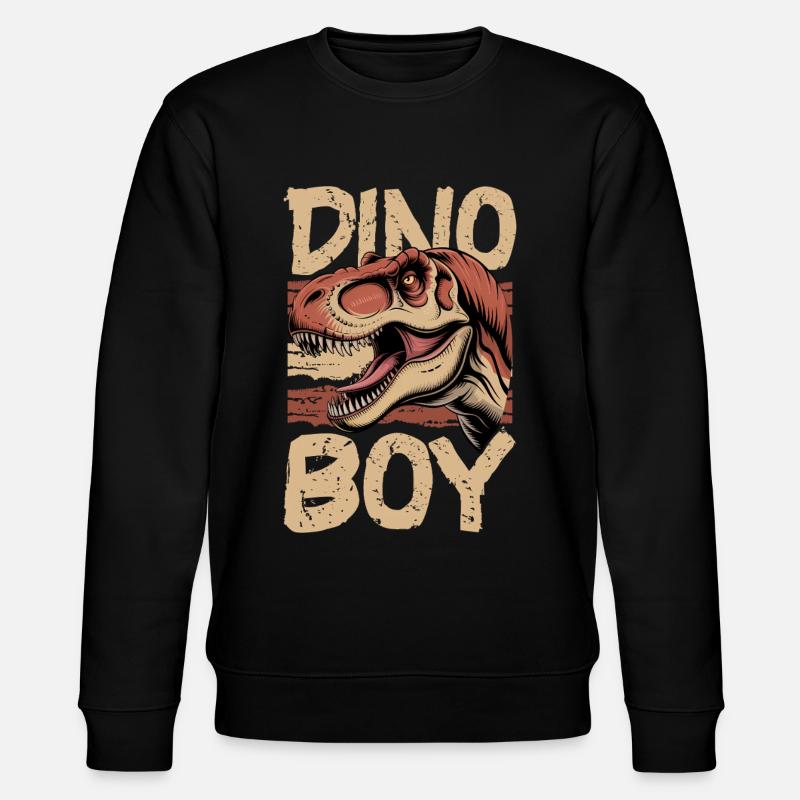 Dinosaur T-Rex kids - Stanley/Stella Unisex Bio-Sweatshirt CHANGER  - Schwarz
