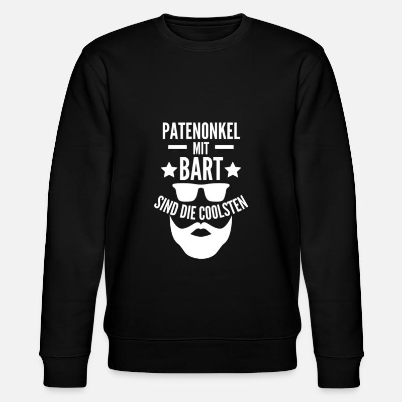 Parrain avec une barbe - Sweat bio CHANGER Stanley/Stella Unisexe - noir