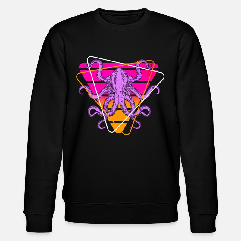 Méduses Vaporwave - Sweat bio CHANGER Stanley/Stella Unisexe - noir