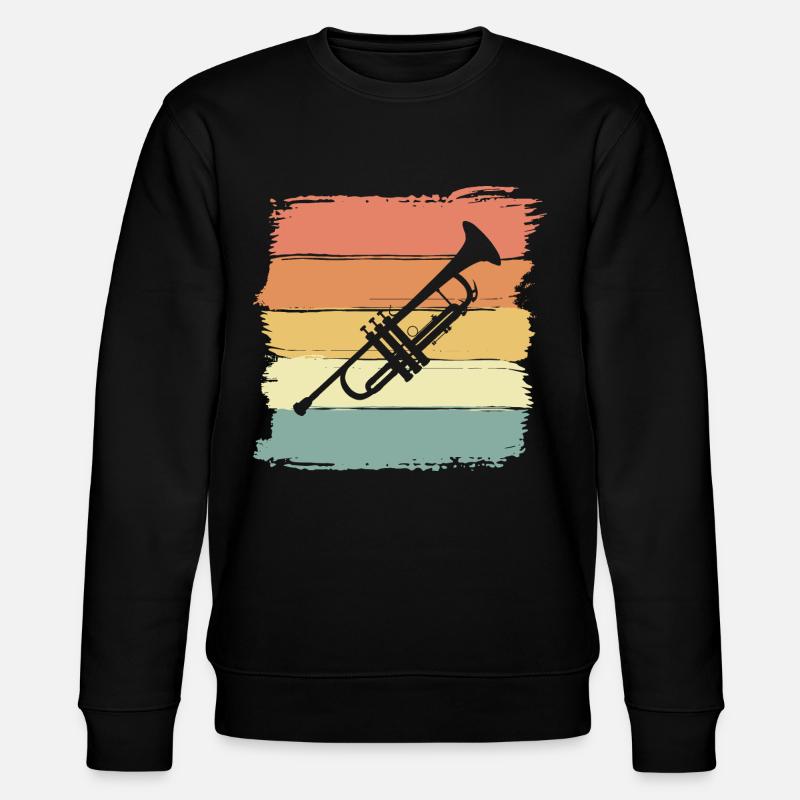 Trompette rétro - Sweat bio CHANGER Stanley/Stella Unisexe - noir