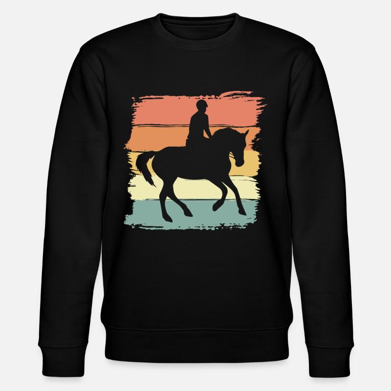 Riding Retro - Stanley/Stella CHANGER Unisex Organic Sweatshirt - black