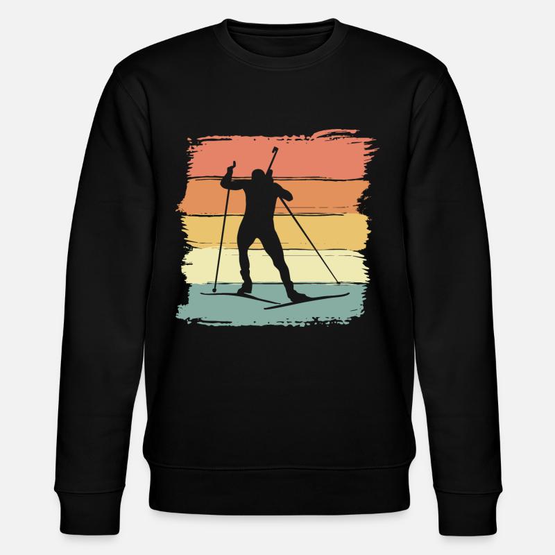 Biathlon rétro - Sweat bio CHANGER Stanley/Stella Unisexe - noir