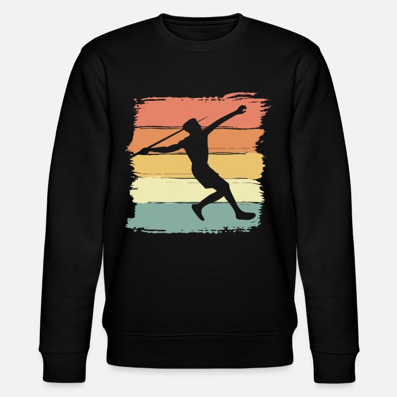 Lancer de javelot rétro - Sweat bio CHANGER Stanley/Stella Unisexe - noir
