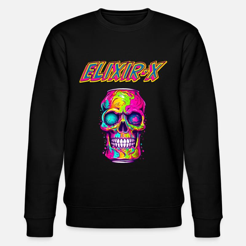 ELIXIR X - Stanley/Stella Unisex Bio-Sweatshirt CHANGER  - Schwarz