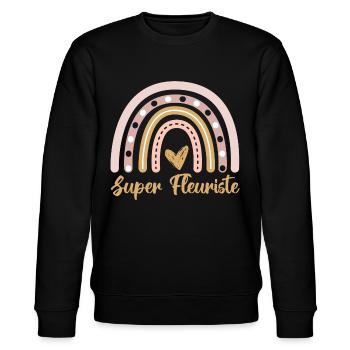 Super fleuriste cadeau pour femme fleuriste - Sweat bio CHANGER Stanley/Stella Unisexe - noir - Devant - Nik (191cm) & Marisol (170cm)