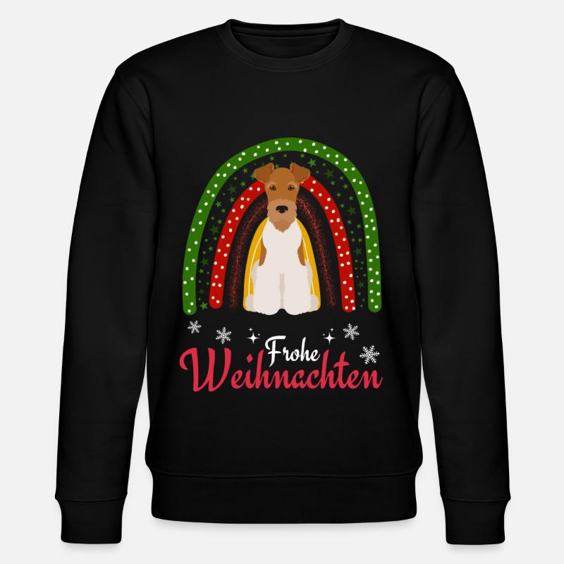 Noël Fox Terrier - Sweat bio CHANGER Stanley/Stella Unisexe - noir
