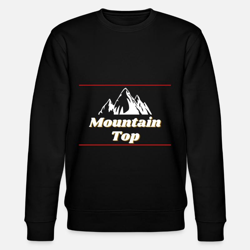 Mountain Top - Stanley/Stella Unisex Bio-Sweatshirt CHANGER  - Schwarz