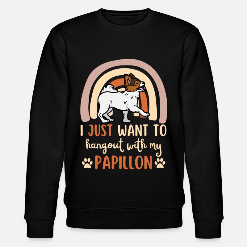 Mignon Papillon Chien Kawaii - Sweat bio CHANGER Stanley/Stella Unisexe - noir