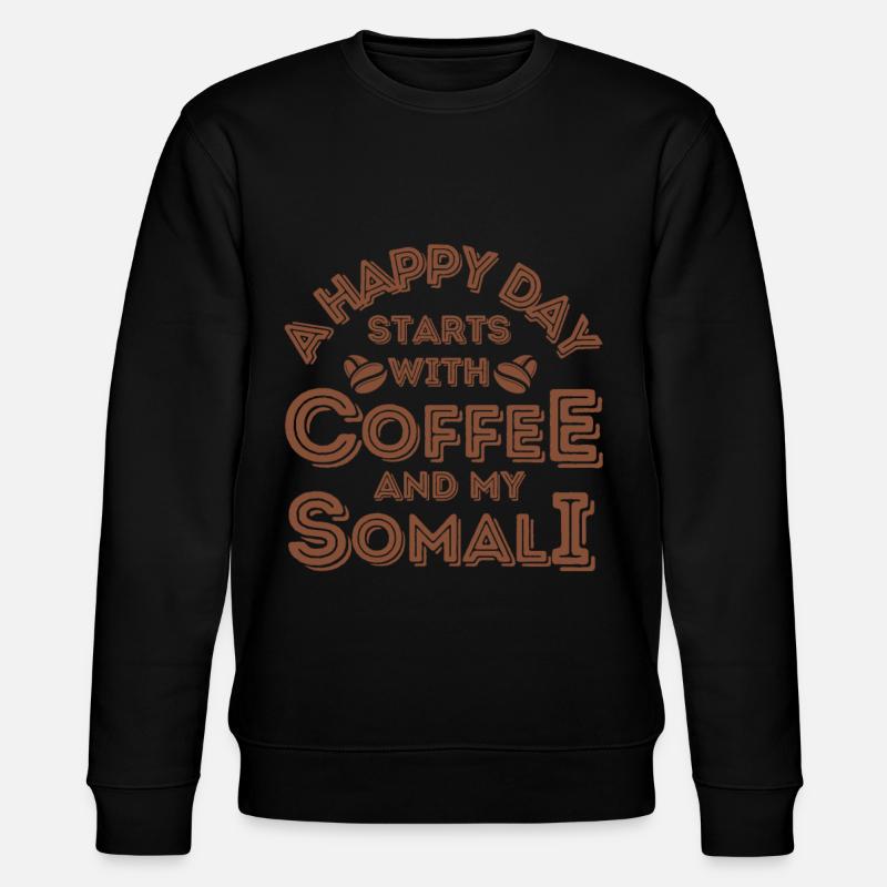 Café Chat Somalien - Sweat bio CHANGER Stanley/Stella Unisexe - noir