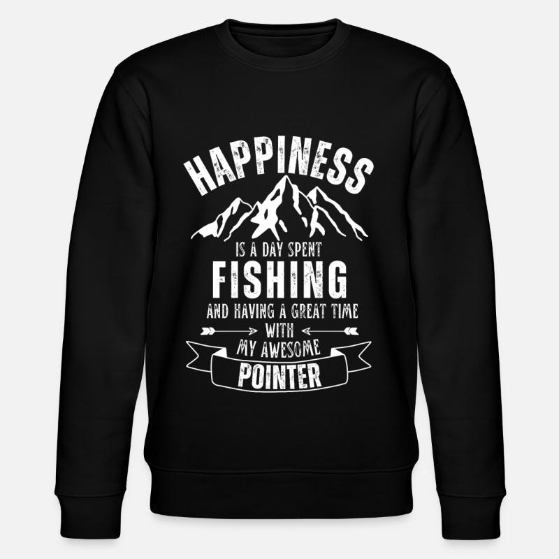 Pêche et pointeur - Sweat bio CHANGER Stanley/Stella Unisexe - noir