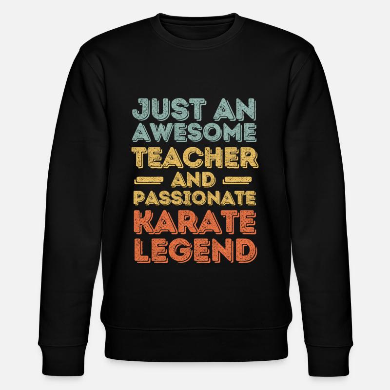 Professeur de Karaté rétro - Sweat bio CHANGER Stanley/Stella Unisexe - noir