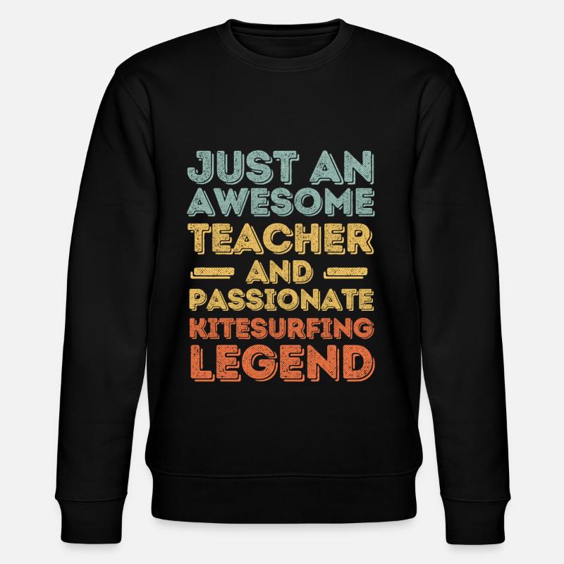 Instructor Kitesurfing retro - Stanley/Stella CHANGER Unisex Organic Sweatshirt - black