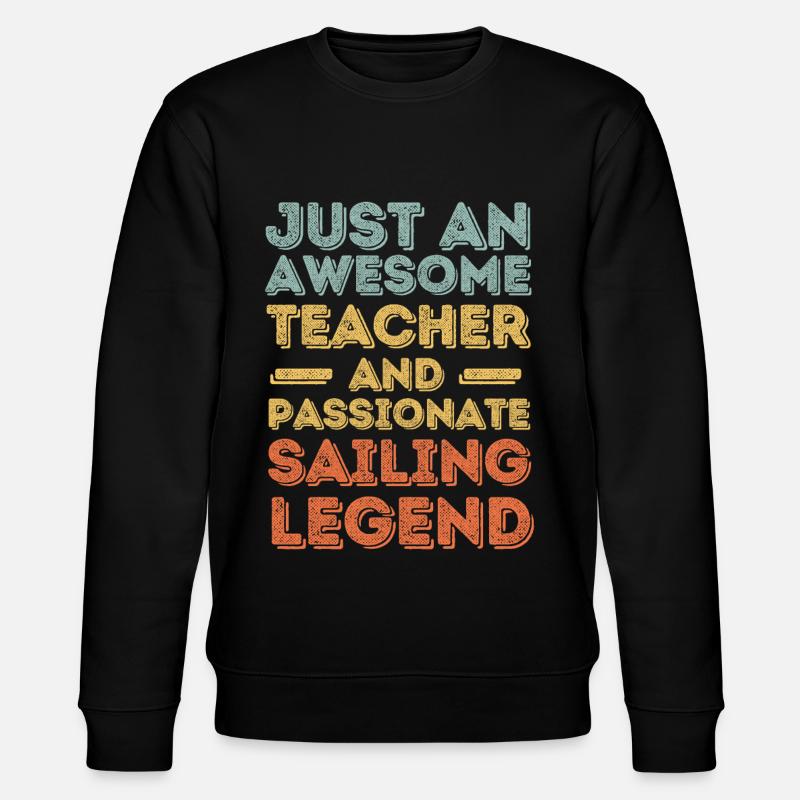 Instructor sailing retro - Stanley/Stella CHANGER Unisex Organic Sweatshirt - black