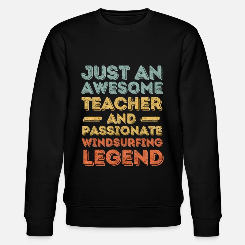 Instructor windsurfing retro - Stanley/Stella CHANGER Unisex Organic Sweatshirt - black