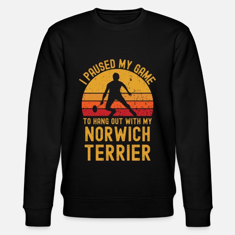 Badminton et Norwich Terrier - Sweat bio CHANGER Stanley/Stella Unisexe - noir