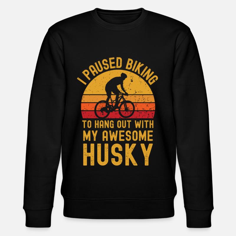 Cyclisme et Husky - Sweat bio CHANGER Stanley/Stella Unisexe - noir