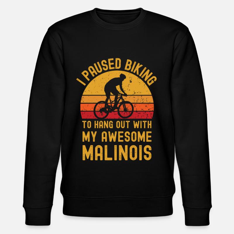 Cyclisme et malinois - Sweat bio CHANGER Stanley/Stella Unisexe - noir