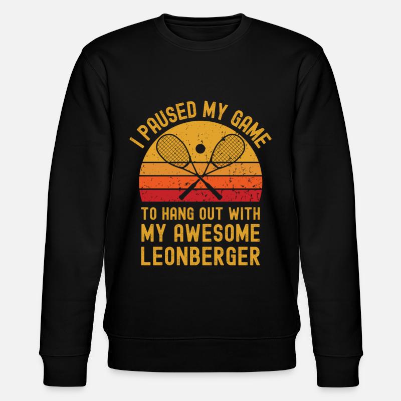 Squash und Leonberger - Stanley/Stella Unisex Bio-Sweatshirt CHANGER  - Schwarz