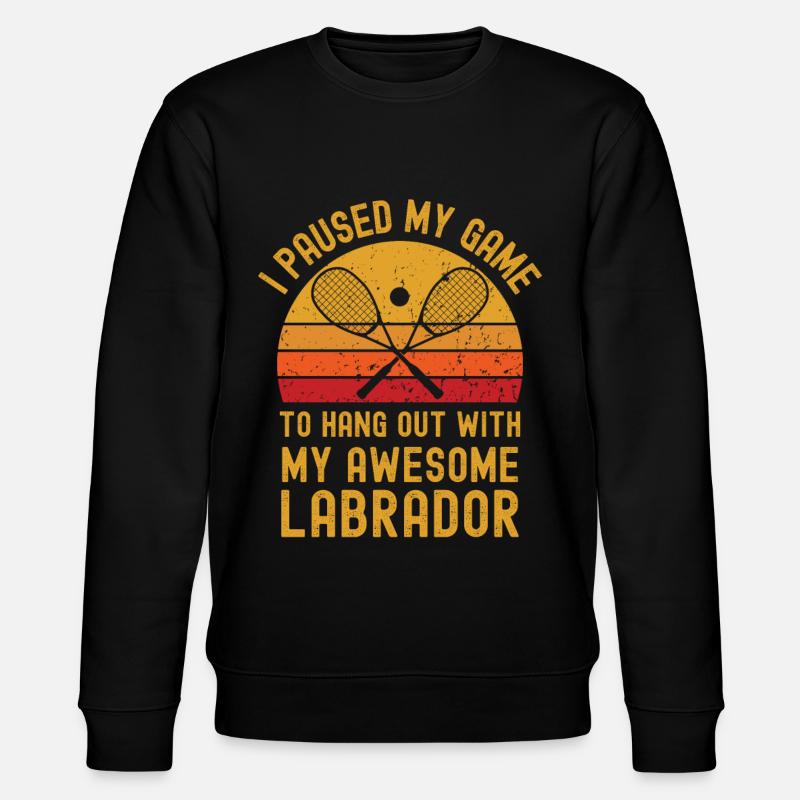 Courge et Labrador - Sweat bio CHANGER Stanley/Stella Unisexe - noir