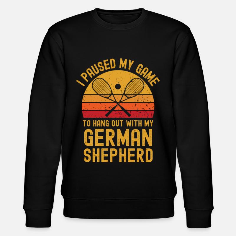 Squash and German Shepherd - Stanley/Stella CHANGER Unisex Organic Sweatshirt - black