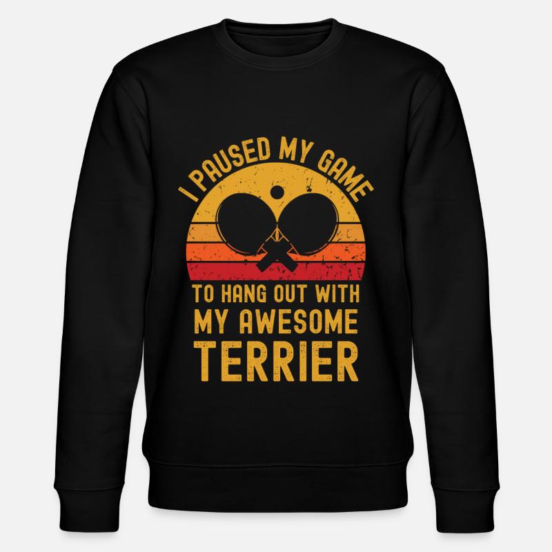 Tennis de table et terriers - Sweat bio CHANGER Stanley/Stella Unisexe - noir