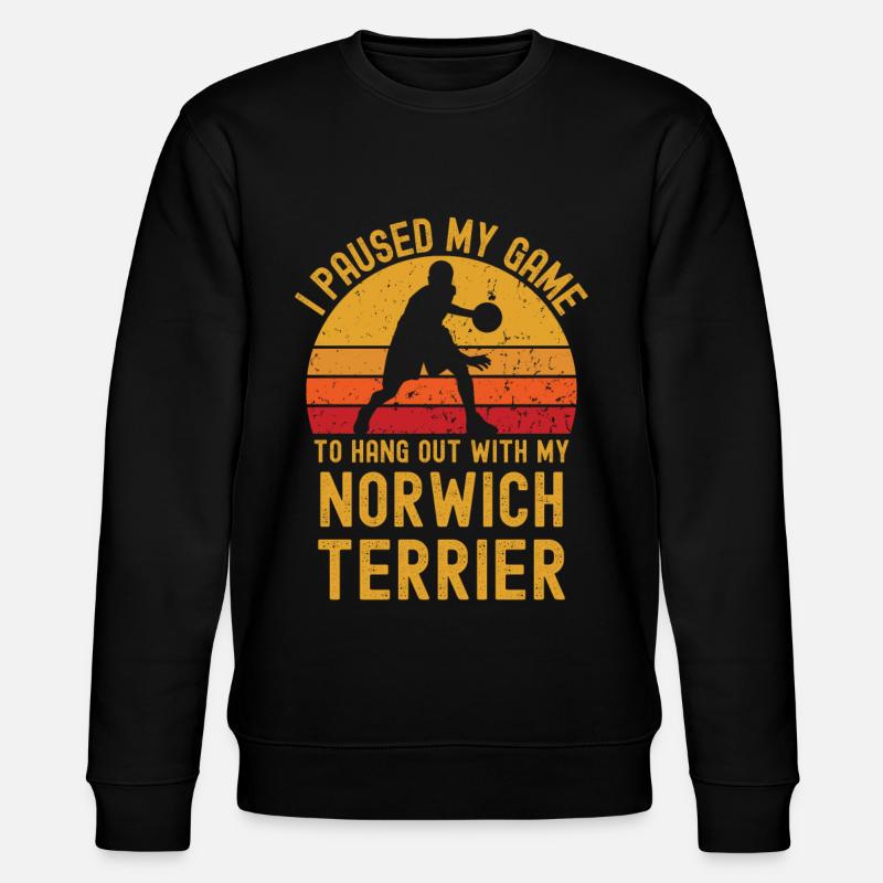 Basket-ball et Norwich Terriers - Sweat bio CHANGER Stanley/Stella Unisexe - noir
