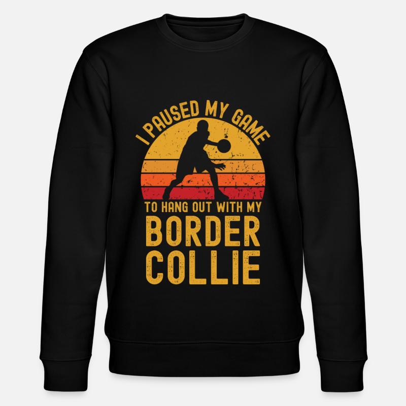 Basketball et Border Collie - Sweat bio CHANGER Stanley/Stella Unisexe - noir